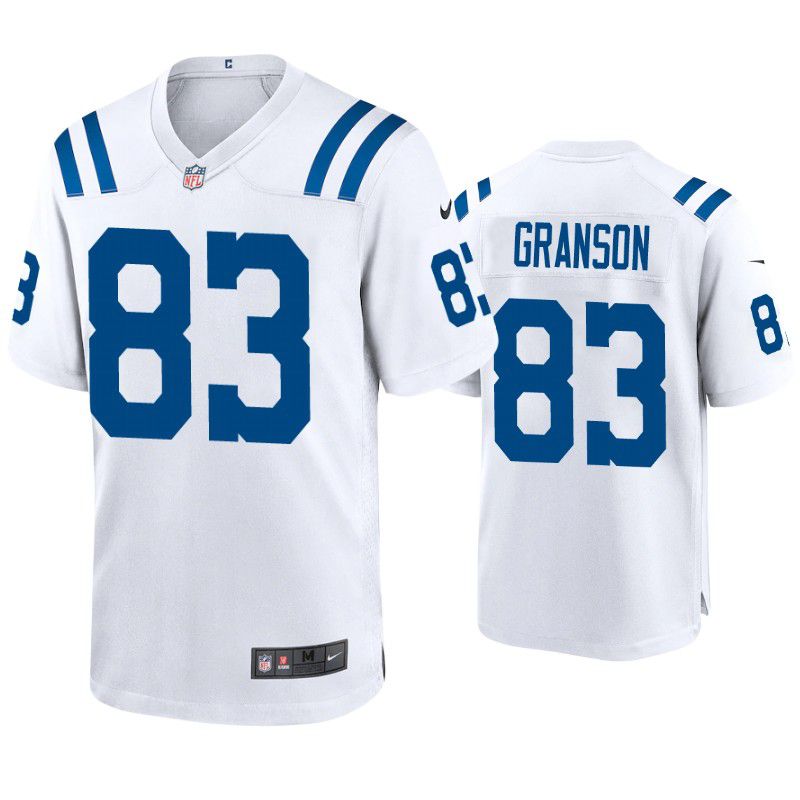 Men Indianapolis Colts #83 Kylen Granson Nike White Game NFL Jersey->indianapolis colts->NFL Jersey